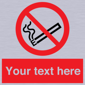 Custom No E-cigarettes / Vaping Sign